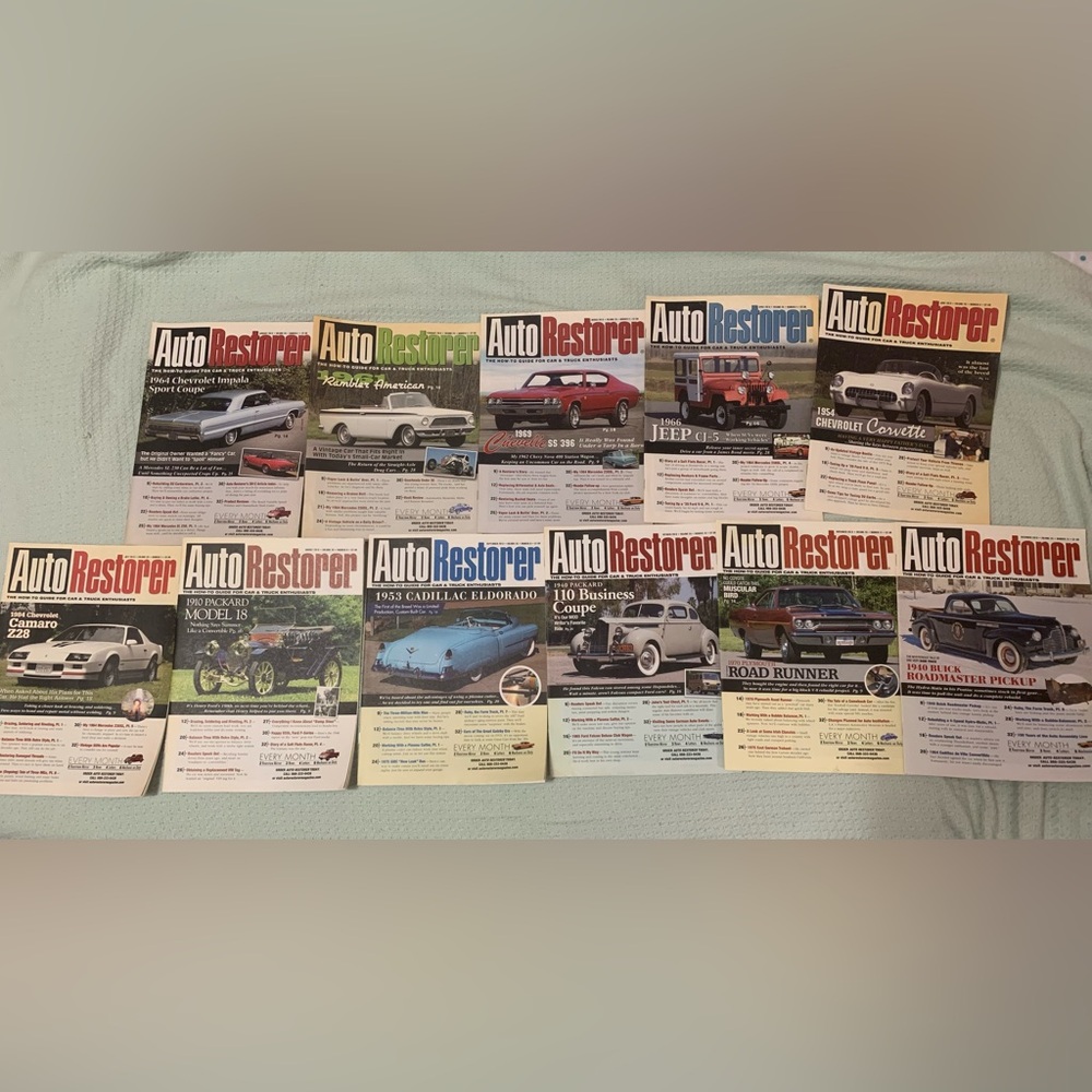 Auto Restorer Magazines: Volume 25, 2013 (January - December EXCLUDING May)